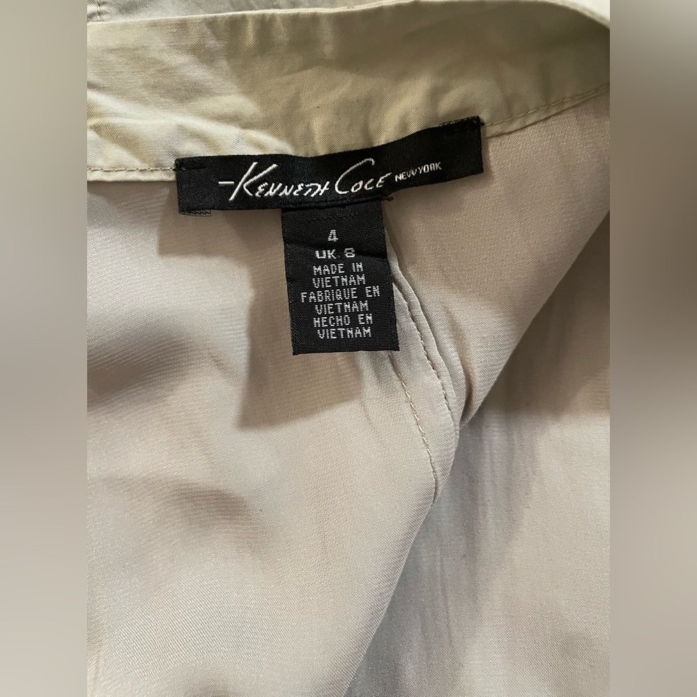 Kenneth Cole - Sleeveless Khaki utility cargo dress. - Picture 4 of 5